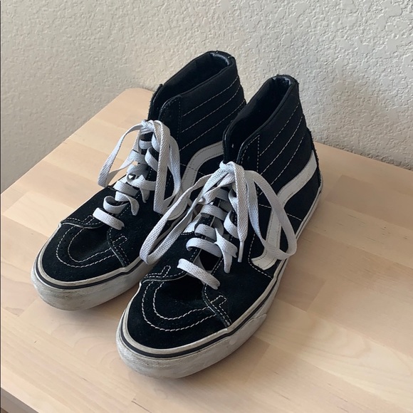 black high top vans shoes